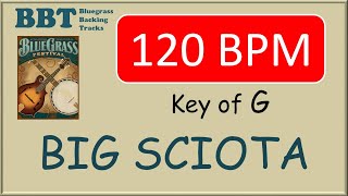 Big Sciota  120 BPM bluegrass backing track [upl. by Lynda]