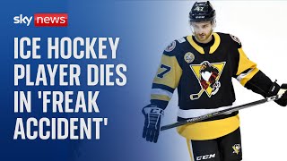 Adam Johnson Ice hockey player dies after neck slashed by skate in Sheffield [upl. by Gross]