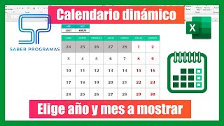 📆 CALENDARIO PERPETUO en Excel sin macros  📅 Calendario dinámico [upl. by Rufford167]