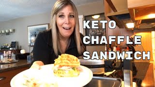 CHAFFLE  KETO SANDWICH BREAD  keto cooking channel  keto original recipes [upl. by Ssegrub]