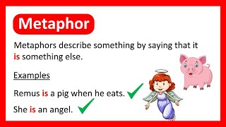 What is a METAPHOR 😇 Learn with Examples [upl. by Acinad759]