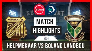 Wildeklawer 2024 GAME 8 Boland Landbou vs Helpmekaar [upl. by Odidnac]