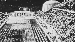 Very early film of The Olympics  quotAthens 1896quot [upl. by Je423]