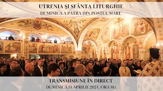 LIVE Utrenia şi Sfânta Liturghie în Duminica a 4a din Postul Mare a Sfântului Ioan Scărarul [upl. by Emlynn]