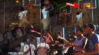 NERD Plays Basketball In The HOOD VS NY TRASH TALKERS [upl. by Glynas]