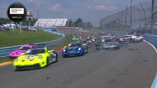 Porsche Carrera Cup North America 2024  Watkins Glen  Start Massive Pile Up [upl. by Corel]