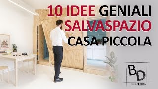 10 IDEE Geniali SALVASPAZIO  Casa Piccola  Belula Design [upl. by Yema]