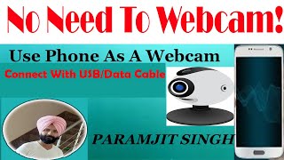 How To Connected Phone As A Webcam Via USB Method Using IVCam How to Connect Ohone as a Webcam to pc [upl. by Carleen673]