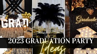 2023 GRADUATION PARTY IDEAS DIY BACKDROP EVENT PLANNING LIVING LUXURIOUSLY FOR LESS [upl. by Encratis]