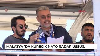 MALATYA da Kürecik NATO Radar Üssünde İsrail protestosu [upl. by Ricarda]