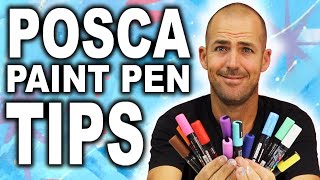 Top 10 Tips and Tricks for using POSCA Paint Pens and Paint Markers [upl. by Rickey]