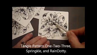 OneTwoThree Springkle and RainDottyTangle Pattern Lesson 15 [upl. by Anale930]