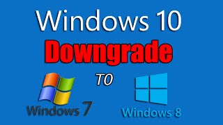 How to Downgrade from Windows 10 to Previous Windows [upl. by Mohn]