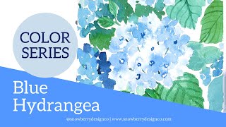 How to paint Loose Watercolor Hydrangea  PaintingForBeginners [upl. by Norwood]