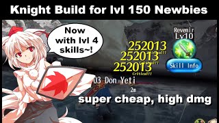 SUPER CHEAP Knight Build for Newbies WITH Lvl 4 Skills  Toram Online [upl. by Havener]