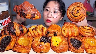 다양한 미니 페이스트리🥐🍫 페스츄리 빵 누텔라 초코 디저트 먹방 Dessert Mukbang [upl. by Giesecke]