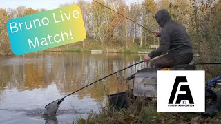 Live open match with Bruno Norman at commercial carp fishery Rookery Waters [upl. by Orwin]