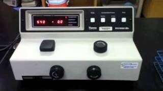 Lab Protocol  Spectronic 20D Unit 2 Spectrophotometry [upl. by Brodeur]