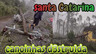 🔴 Urgente 🔴 Canoinhas  SANTA CATARINA é d3stru1da por temporal dev4st4dor [upl. by Addia951]