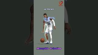 3D Ja Morant Memphis Grizzlies animation nba sports [upl. by Arenat]