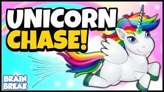 Unicorn Chase  Brain Break for Kids  Just Dance [upl. by Lyman]