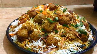 Eid Special Recipes  Chicken Kofta Biryani  Spicy Chicken Moti Biryani [upl. by Alverta]