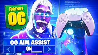 NEW OG Legacy Aim Assist  Best Controller Settings for OG Fortnite Season PS5XBOXPC [upl. by Iral646]