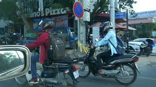 Phnom Penh Airport to Okay Boutique Hotel [upl. by Ardnosal]