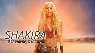 4K Shakira  Whenever Wherever Music Video [upl. by Ahsrats]