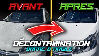 TUTO DÉCONTAMINE ta Carrosserie avec une BARRE DARGILE [upl. by Marou665]