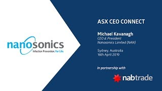 ASX CEO CONNECT  Nanosonics Limited ASX NAN [upl. by Petra]