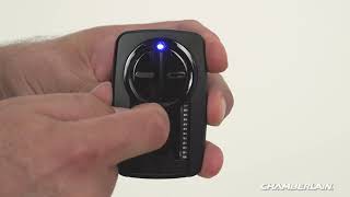 How to Program Chamberlains Universal Remote Control Model KLIK3U to a Garage Door Opener [upl. by Ecyaj]