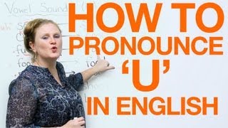 Vowel Pronunciation  u uhoo [upl. by Meehsar693]