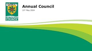 Annual Council 15th May 2024 [upl. by Philbrook]