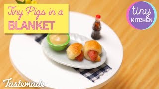 Tiny Pigs in a Blanket  Tiny Kitchen [upl. by Erkan]