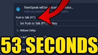 HOW to ENABLE PUSH to TALK on TEAMSPEAK 5 [upl. by Aidas]