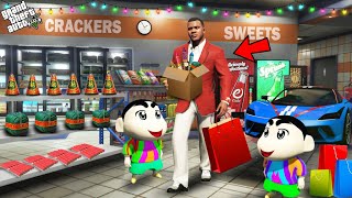 Franklin Shinchan amp Pinchan Shopping For Diwali In GTA 5 [upl. by Alpers]