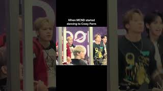 MCND dancing 에이티즈  Ateez Crazy Form at Idol Radio 120423 ateez kimhongjoong jeongyunho mcnd [upl. by Leitman]