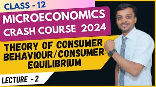 Microeconomics Crash course  Theory of Consumer Behaviour  Consumer Equilibrium  Class 12  RBSE [upl. by Denna]