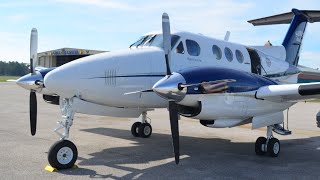 Corporate Flying King Air F90 Flight From Pensacola To Jonesboro [upl. by Daza]