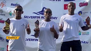 SWIMMING NEWS SILVERFIN TRIO COLLECT AWARDS SPEAK ON PENTATHLON [upl. by Moshell]