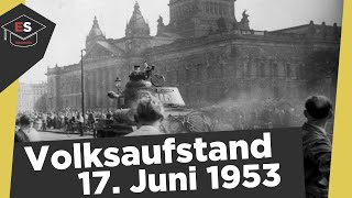 Volksaufstand 17 Juni 1953  Ursachen Ablauf Folgen  Zusammenfassung Volksaufstand 1953 erklärt [upl. by Vareck]