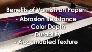 How to Varnish a Paper Giclee Print [upl. by Thetes]