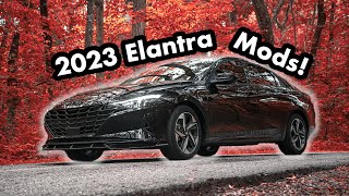 My 2023 Elantra Mods  2021  2023 Hyundai Elantra Mods Upgrades [upl. by Sheedy]