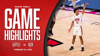 UNLV vs Colorado State Basketball Highlights  202324 Season [upl. by Nnad]