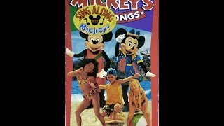 Opening to Mickeys Fun Songs  Beach Party at Walt Disney World 1995 VHS [upl. by Arabela366]