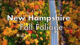 New Hampshire  White Mountains Fall Foliage 2023  Drone View [upl. by Hulburt]