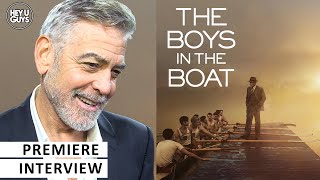 George Clooney  The Boys in the Boat UK Premiere Red Carpet Interview [upl. by Estren]