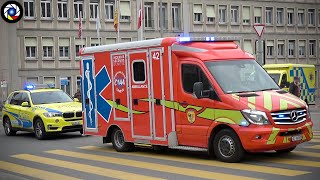 Genève Ambulances SapeursPompiers en Urgence [upl. by Debbee]