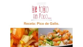 Receta Pico de gallo [upl. by Yliab]